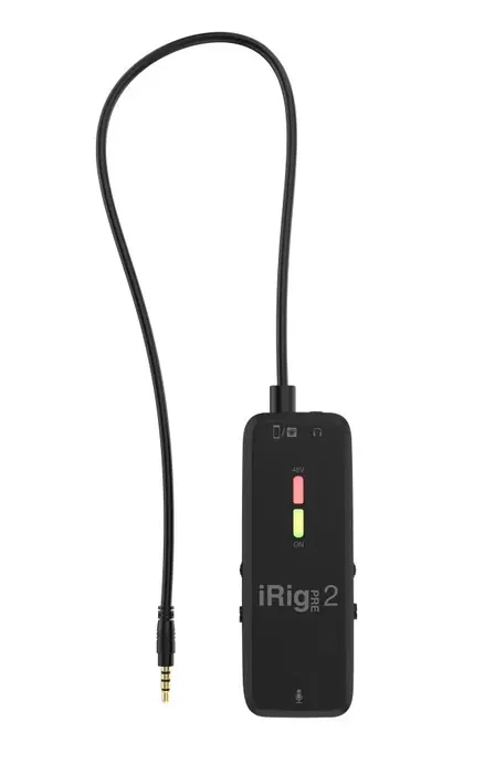 IKMULTIMED Irig Pre 2 Interfaz de Audio con Dimensiones 16x5.5x16 cm