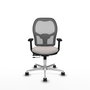 PIQUERAS Y CRESPO Silla de oficina Jorquera Sincro/Traslack Blanco y Gris