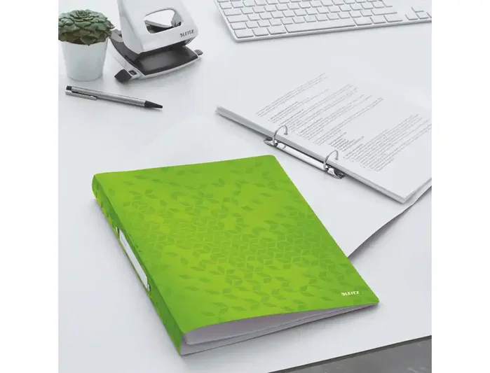 Leitz Wow Carpeta 2 Anillas Redondas 25 mm Polipropileno A4 Color Verde