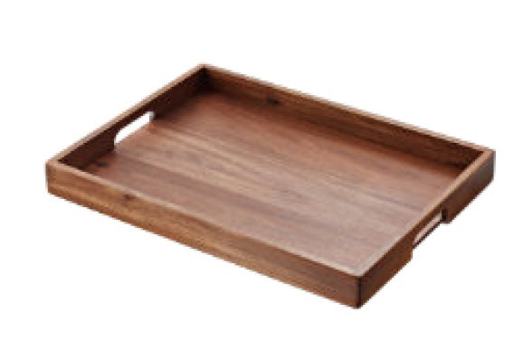 Leone Bandeja con Asas de Madera de Acacia, 52x38x5 cm Leone Bandeja con Asas de Madera de Acacia, 52x38x5 cm