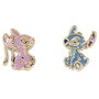 Disney Pendientes Angel & Stitch Plata 925