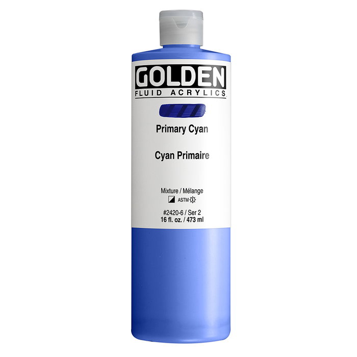 Golden Fluid Colores Acrílicos Cyan Primario 473 ml Golden Fluid Colores Acrílicos Cyan Primario 473 ml