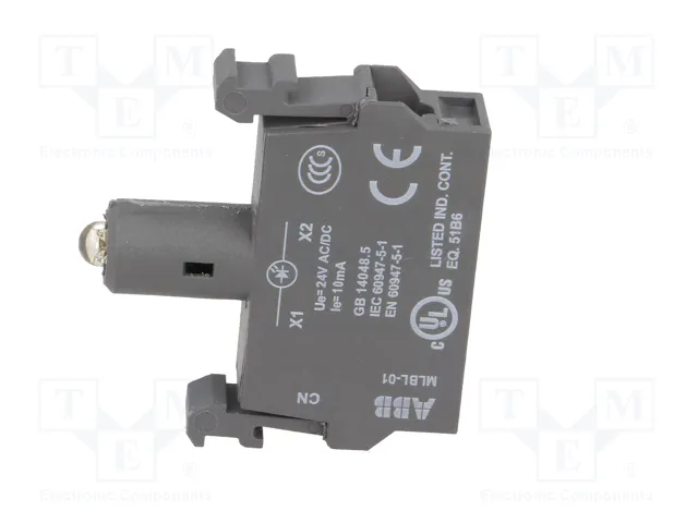 ABB Elemento iluminador LED amarillo 22mm 24VDC