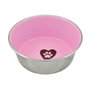 Nayeco Comedero Love Paw Acero Inoxidable Rosa, Blanco y Dorado, 0.36L