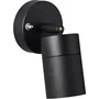 Brilliant BRI4004353346934 Aplique de Pared Jandy para Exterior, color Negro, compatible con bombillas GU10 LED, potencia máxima 28W.