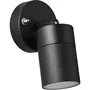 Brilliant BRI4004353346934 Aplique de Pared Jandy para Exterior, color Negro, compatible con bombillas GU10 LED, potencia máxima 28W.