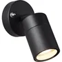 Brilliant BRI4004353346934 Aplique de Pared Jandy para Exterior, color Negro, compatible con bombillas GU10 LED, potencia máxima 28W.