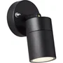 Brilliant BRI4004353346934 Aplique de Pared Jandy para Exterior, color Negro, compatible con bombillas GU10 LED, potencia máxima 28W.