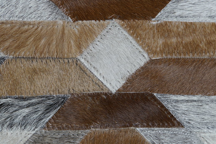 DKD Home Decor Cojin Colonial Camel Gris Piel Poliester 40 x 40 x 10 cm (2 Unidades)