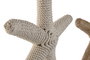 DKD Home Decor Decoración Colgante Mediterráneo, Crema Natural, 3.5 x 35 x 24.5 cm (4 Unidades)