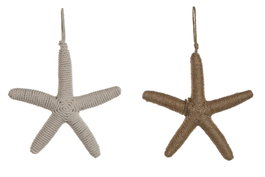 DKD Home Decor Decoración Colgante de Fibra 24,5x3,5x35 Surtido de 2