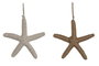 DKD Home Decor Decoración Colgante de Fibra 24,5x3,5x35 Surtido de 2