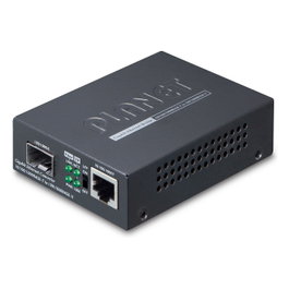 Planet GT-805A Convertidor de Fibra a Ethernet Gigabit, 2 Puertos RJ-45 (10/100/1000 Mbit/s) y 2 Puertos SFP (1000Base-LX/SX), Montaje en Carril DIN
