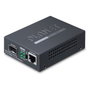 Planet GT-805A Convertidor de Fibra a Ethernet Gigabit, 2 Puertos RJ-45 (10/100/1000 Mbit/s) y 2 Puertos SFP (1000Base-LX/SX), Montaje en Carril DIN