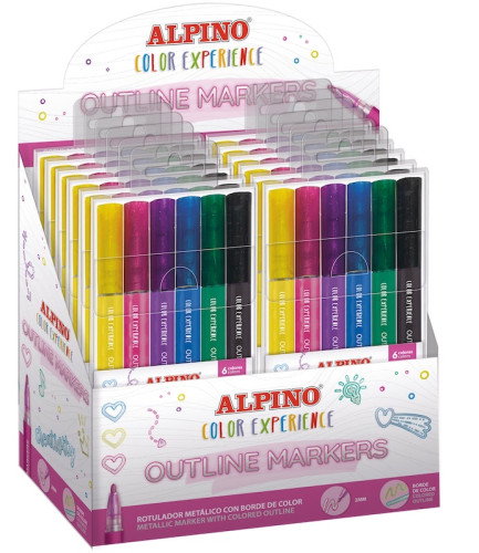 Alpino Color Experience Metallic Outliner Surtidos de 6 Unidades