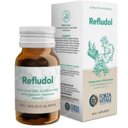 FORZA VITALE Refludol (Dolomite Composta) 25Gr. Comprimidos - Soporte Digestivo y Antiacidez Gástrica con Regaliz y Anís Verde