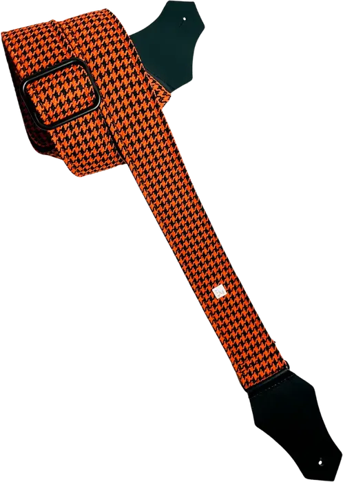 GETM Correa Guitarra Bajo Fly Hounds Tooth Orange
