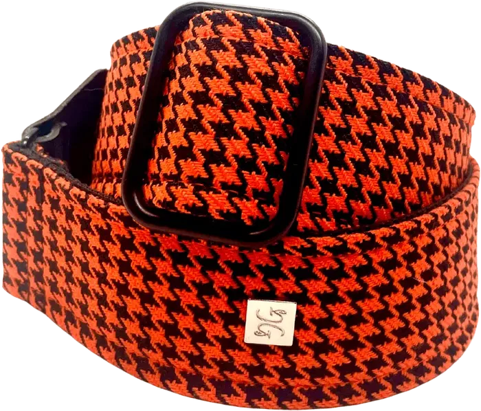 GETM Correa Guitarra Bajo Fly Hounds Tooth Orange