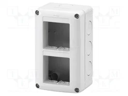 GEWISS 27 COMBI Carcasa Gris para Aparatos Modulares