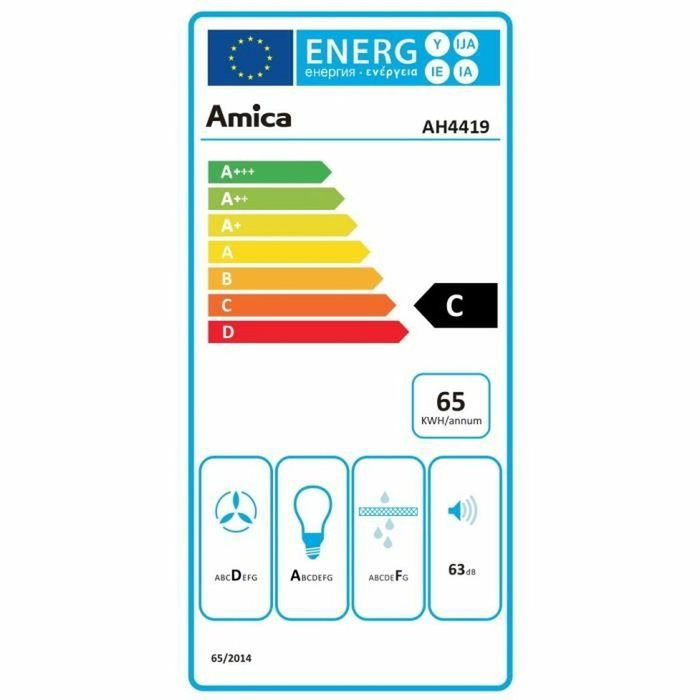 Electrolux Campana Inclinada Amica AH4419 Acero Inoxidable 90 cm