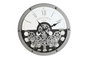 DKD Home Decor Reloj de Pared de Metal y Cristal con Engranajes