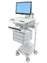 Ergotron StyleView Carro multimedia con articulación LCD y 9 cajones