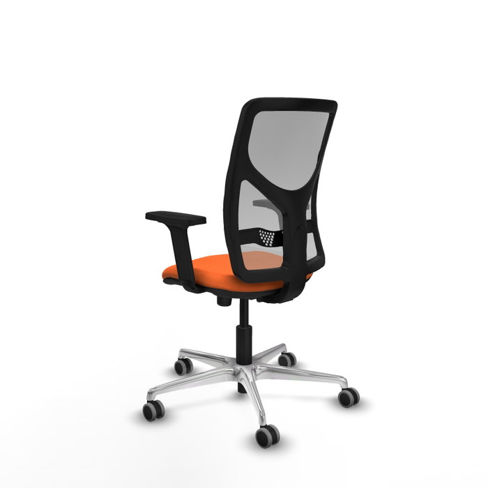 PIQUERAS Y CRESPO Silla de oficina Motilla con mecanismo Sincro, Tela Naranja y Malla Gris PIQUERAS Y CRESPO Silla de oficina Motilla con mecanismo Sincro, Tela Naranja y Malla Gris