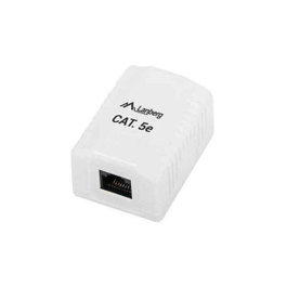 Lanberg OU5-0001-W Tomacorriente de Superficie RJ45 Blanco Cat.5e