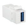 LogiLink Keystone Verbinder USB 3.0-A F/F, blanco