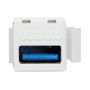 LogiLink Keystone Verbinder USB 3.0-A F/F, blanco