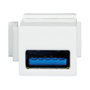 LogiLink Keystone Verbinder USB 3.0-A F/F, blanco