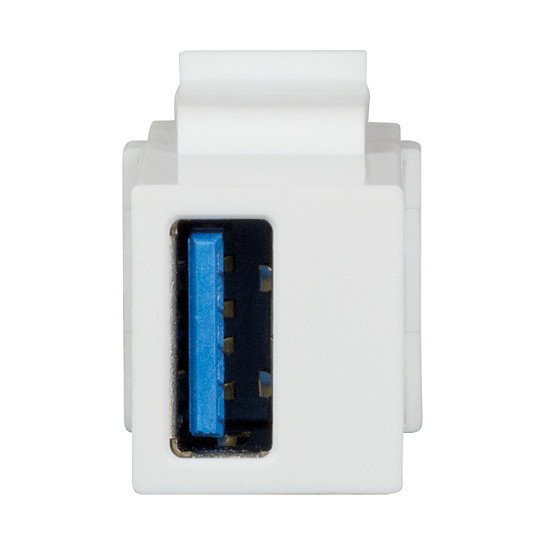 LogiLink Keystone Verbinder USB 3.0-A F/F, blanco LogiLink Keystone Verbinder USB 3.0-A F/F, blanco