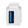 LogiLink Keystone Verbinder USB 3.0-A F/F, blanco