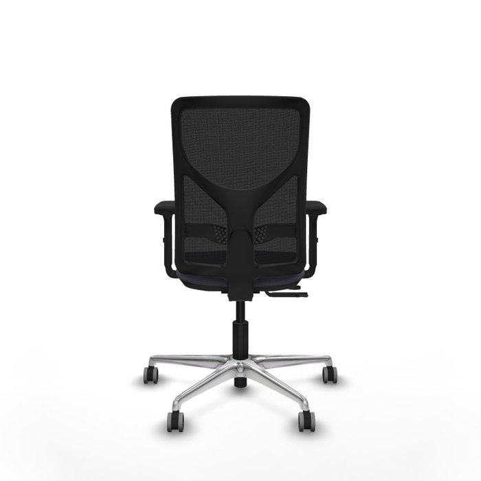 PIQUERAS Y CRESPO Silla de oficina Motilla con mecanismo Sincro/Traslack, Gris oscuro y Negro
