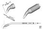 JBC TOOLS Pico destornillador acodado 1,2x0,7mm