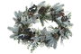 DKD Home Decor Corona Navidad Alpina Verde Lila 2 Unidades 15 x 50 x 50 cm