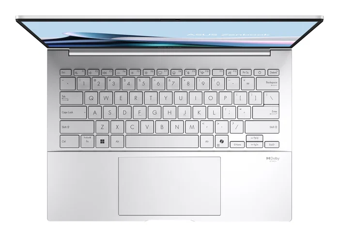 ASUS Zenbook 14 OLED UX3405CA-QD1244 - Intel Core Ultra 7 255H, 16GB RAM, 512GB SSD, Pantalla 14" WUXGA OLED, Wi-Fi 7, Sin Sistema Operativo, Plata