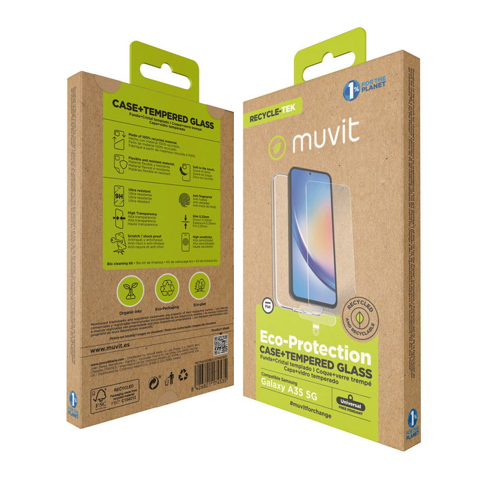 Funda y Protector para Móvil Muvit for Change Samsung Galaxy A35 5G Samsung Galaxy A34 5G