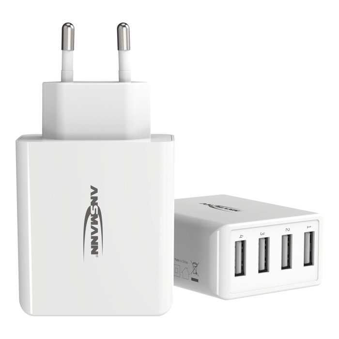 Ansmann Home Charger HC430 4xUSB 3000mA blanco Ansmann Home Charger HC430 4xUSB 3000mA blanco