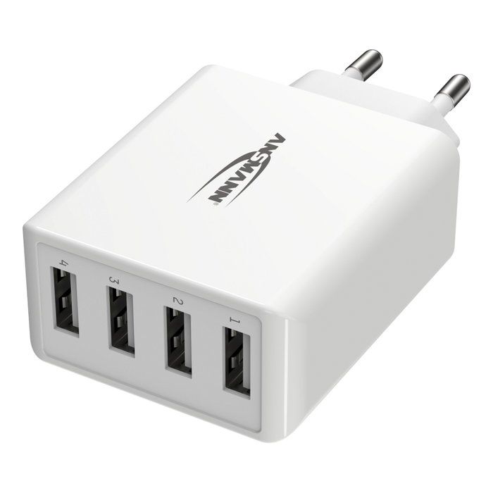 Ansmann Home Charger HC430 4xUSB 3000mA blanco Ansmann Home Charger HC430 4xUSB 3000mA blanco