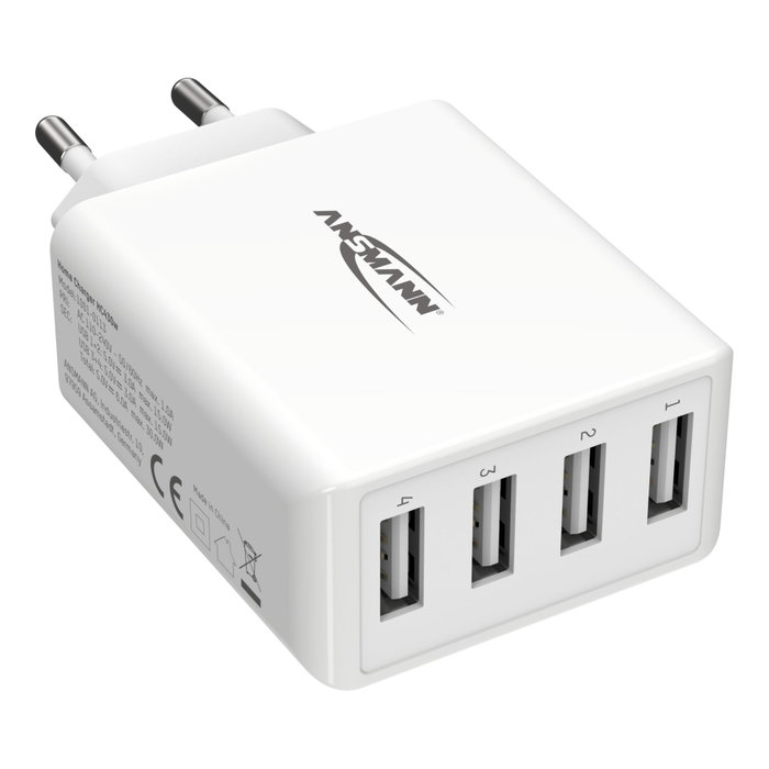 Ansmann Home Charger HC430 4xUSB 3000mA blanco Ansmann Home Charger HC430 4xUSB 3000mA blanco