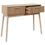 Home Deco Factory Consola Natural con 2 Cajones Klaus 100x35x80 cm