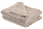 DKD Home Decor Manta de Sofá de Punto en Beige, 130x170 cm
