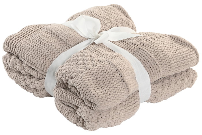 DKD Home Decor Manta Sofa Urban Beige 170 x 130 cm (2 Unidades)