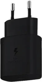 Samsung EP-TA800NBE Cargador USB Tipo C 25W Negro, Super Fast Charging, PD 3.0, Compatible con Galaxy S10 5G, A80, A70, 100-240V