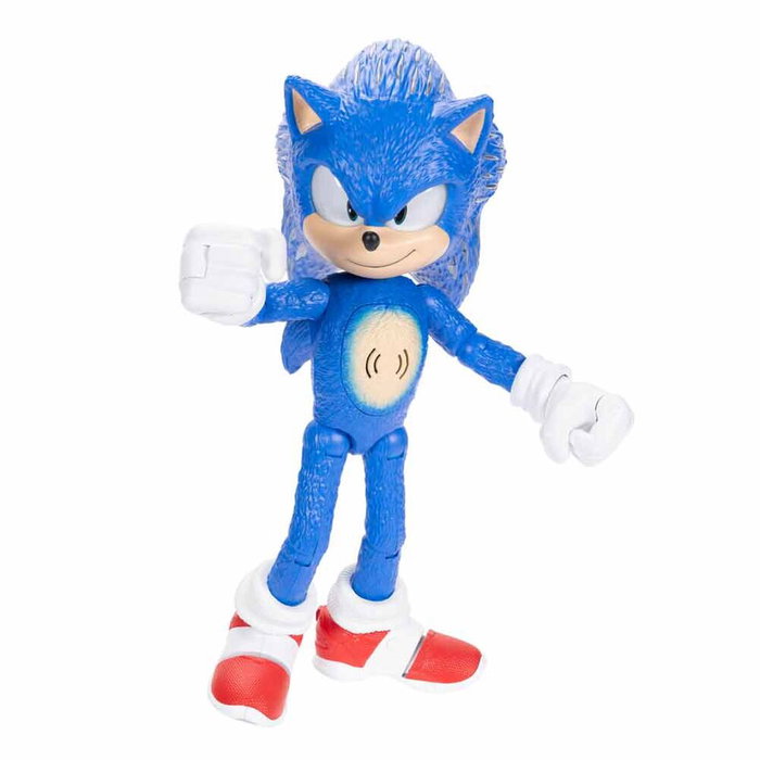 JAKKS PACIFIC Figura Sonic Interactiva La Película Sonic 3 35cm Electrificada con Sonidos
