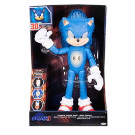 JAKKS PACIFIC Figura Sonic Interactiva La Película Sonic 3 35cm Electrificada con Sonidos