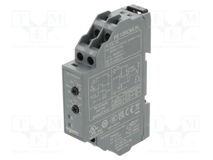 SCHNEIDER ELECTRIC RE10RCMUN Relé de tiempo Easy Harmony SCHNEIDER ELECTRIC RE10RCMUN Relé de tiempo Easy Harmony
