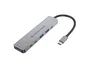 Conceptronic DONN33G Docking Station USB-C 6 en 1 Plata