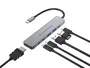 Conceptronic DONN33G Docking Station USB-C 6 en 1 Plata